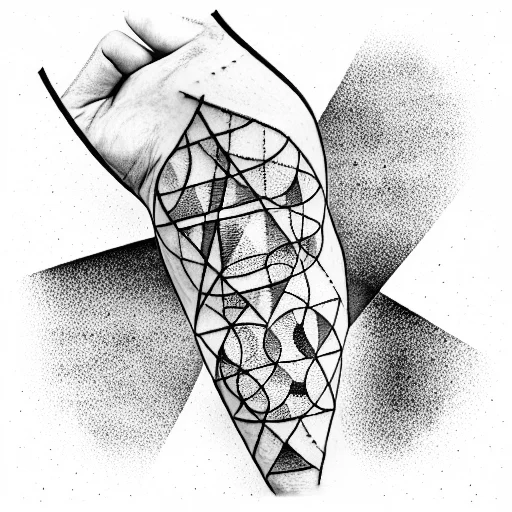 Abstract Geometric Sleeve