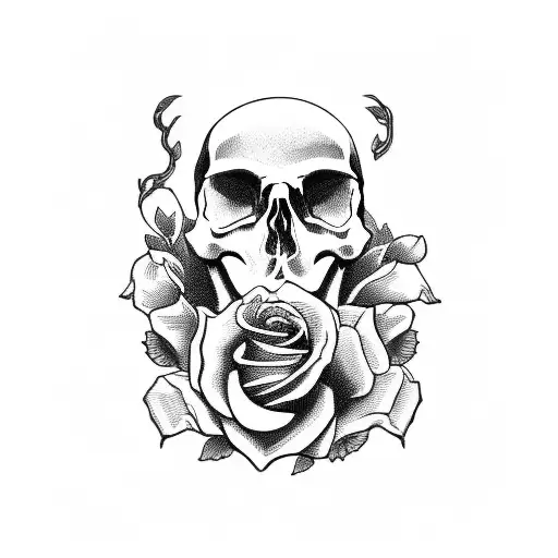 Skull And Roses