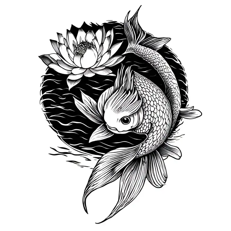 Lotus Koi Fish