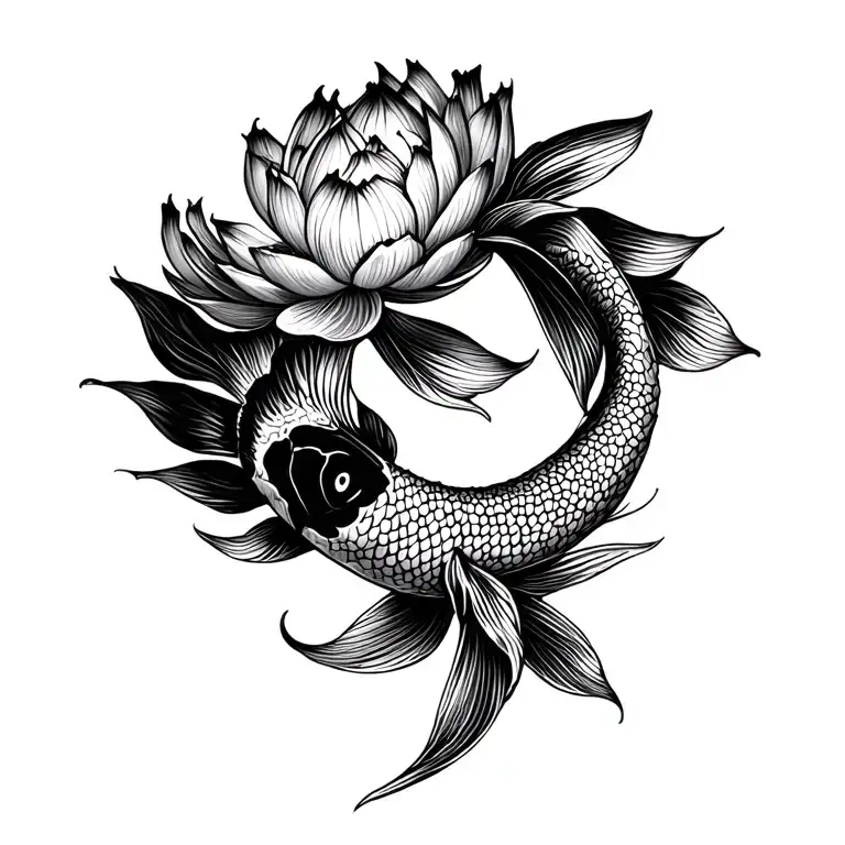 Lotus Koi Fish