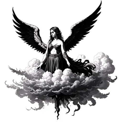 Clouds And Black Angel