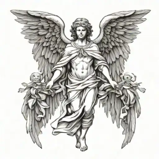 Guardian Angel Walking Towards