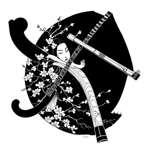 Samurai Shakuhachi Sakura Tree