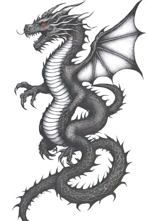 Tall Dragon Flying
