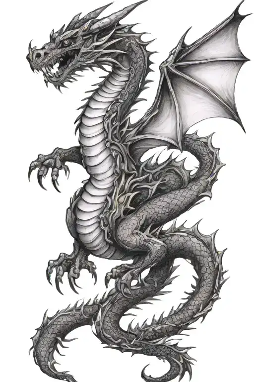 Tall Dragon Flying