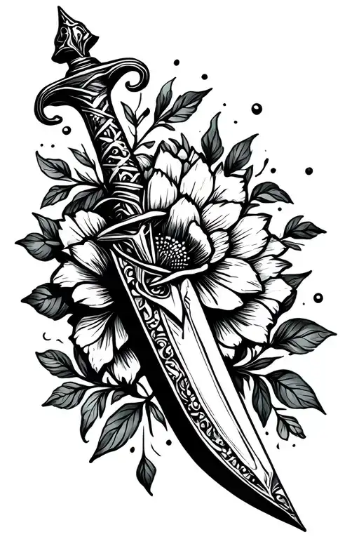 Dagger With A Flower