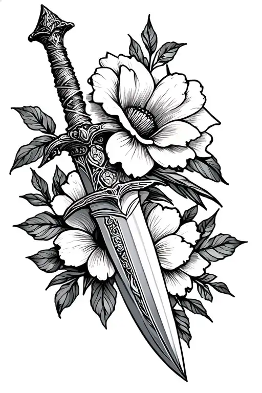 Dagger With A Flower