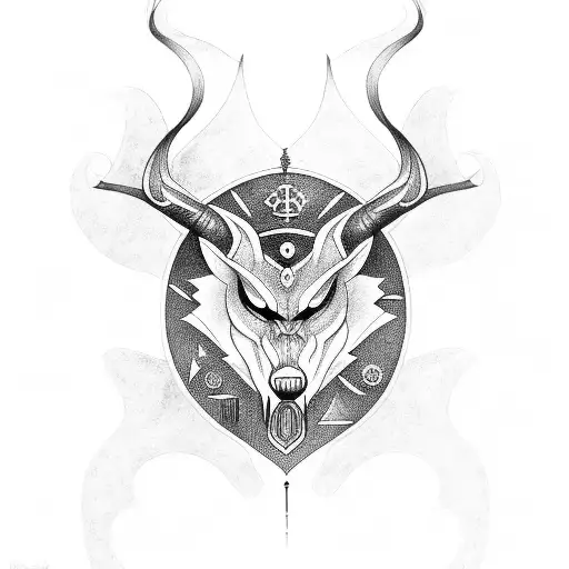 Symbolic Representation Of The Nine Realms Of Norse Mythology