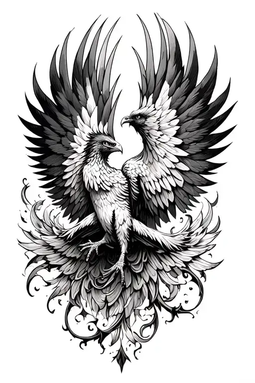 Pheonix Soaring Wings Spread