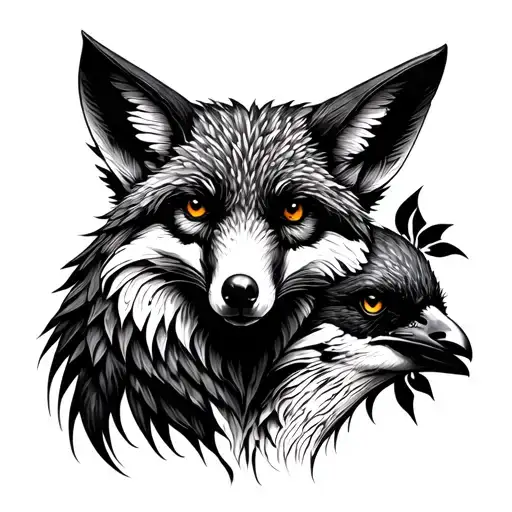 Fox And Raven