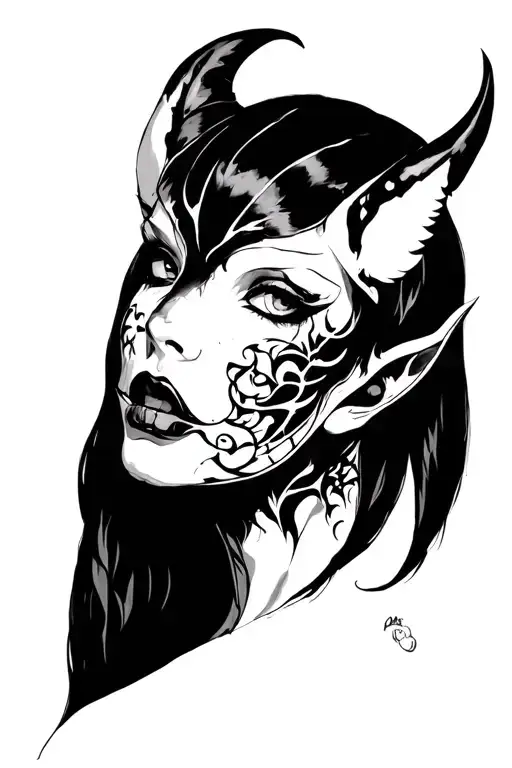 Succubus Demon Face