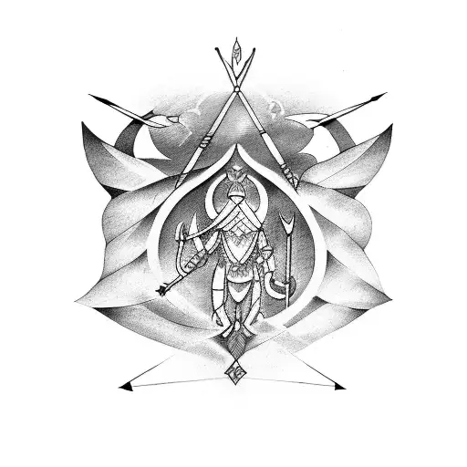 Merging Zodiac Symbols Of Sagittarius And Capricorn