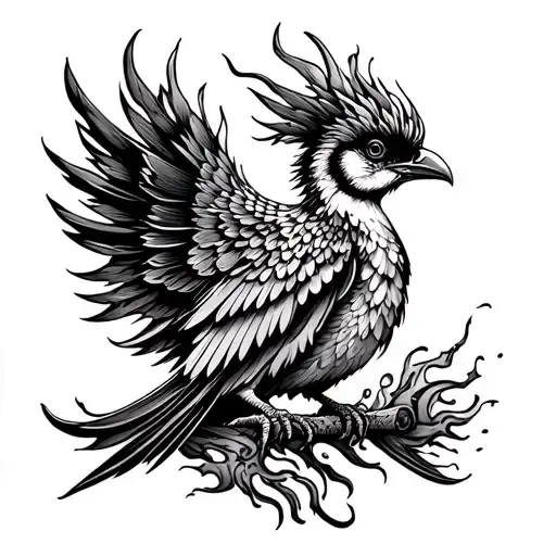 Quetzal On Fire Rising