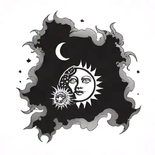 Sun And Moon Shining