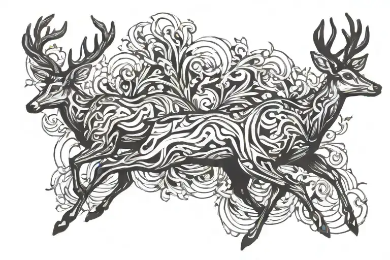 Deer Running