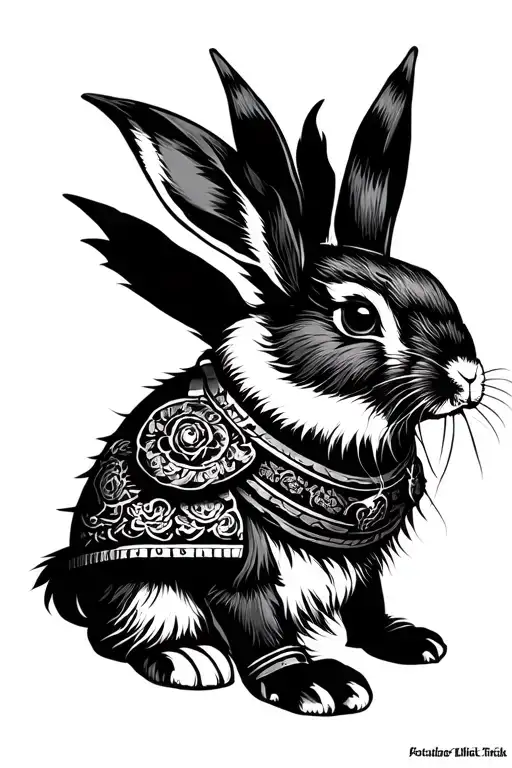 Warrior Samurai Rabbit