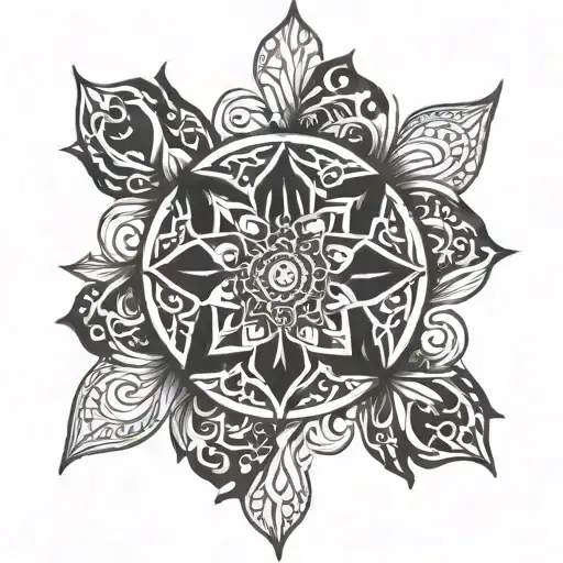 Tattoo Sketch Mandala