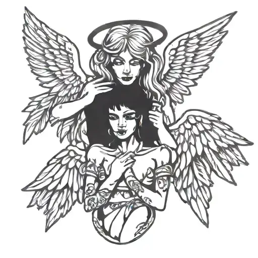 Say No Evil See No Evil Hear No Evil Tattoo Biblically Accurate Angels