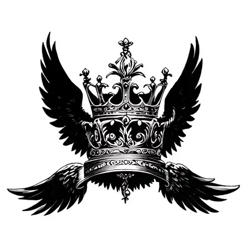Crown With Angel Wings