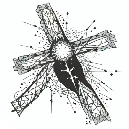 Christian Cross Constellation Rising