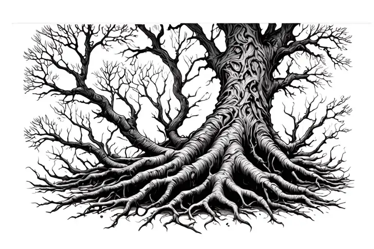 Tree Roots Spreading