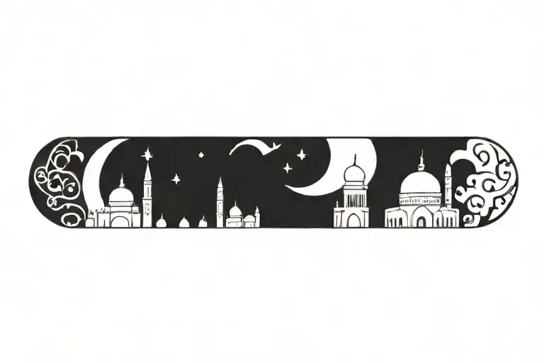 Mosque And A Crescent