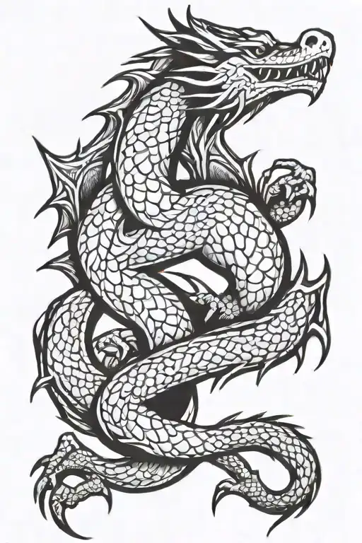 Dragon In Collar Bone