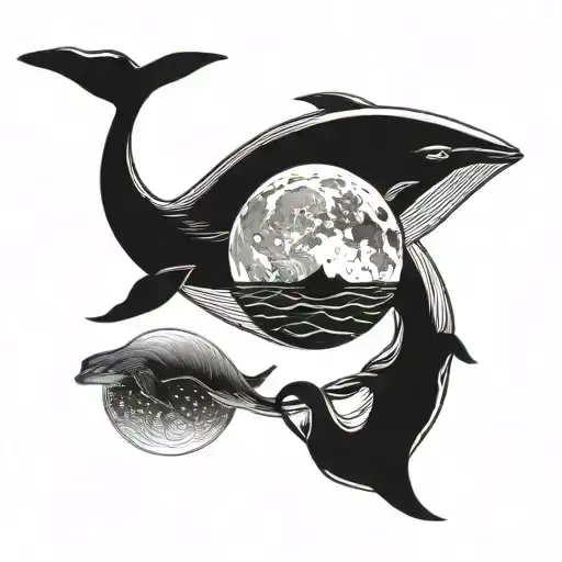 Moon And Whale