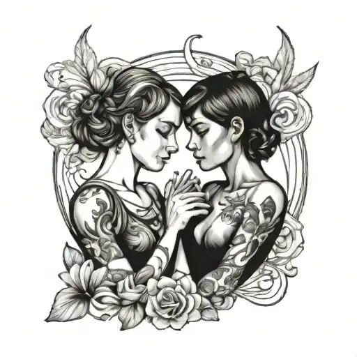 Gemini Tattoo With 2 Girls I Sink In