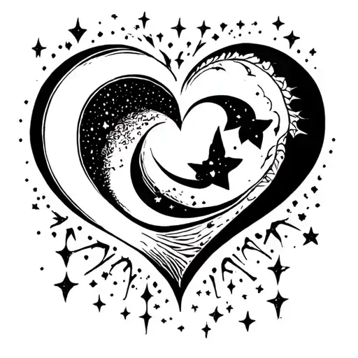Moon & Heart
