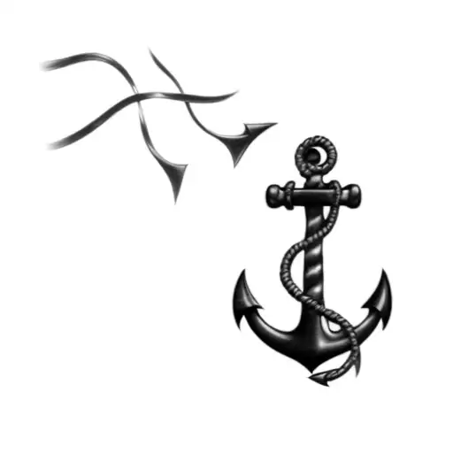 An Anchor With Very Long Rope