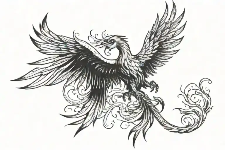 Phoenix Rising From The Ashes