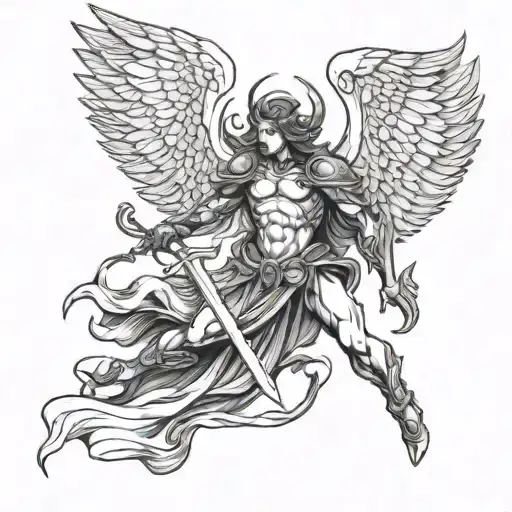 Angel Defeating Demon