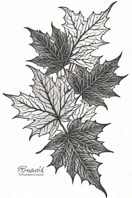 Brazil And Canada Maple Leaf