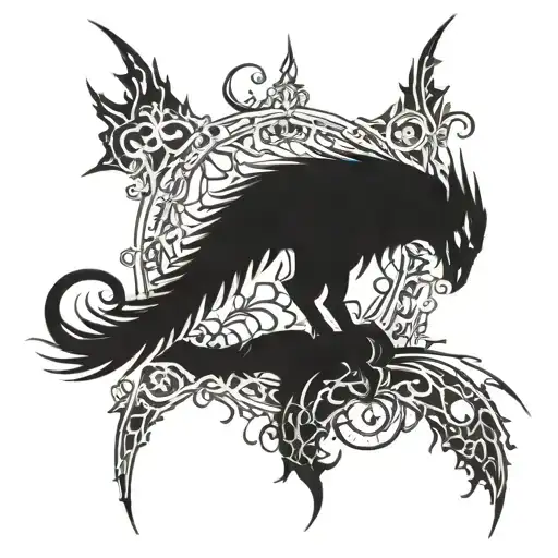 The Night Furia In Gothic Style