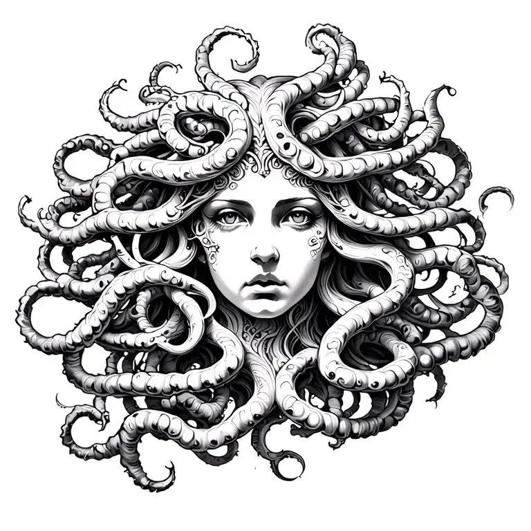 Unique Medusa Tatto Design
