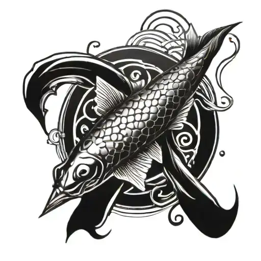 Pisces And Cross Wrapped