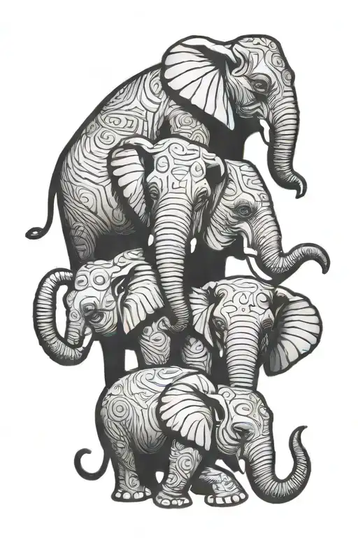 3 Headed Elephant