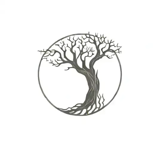 Female Tree Of Life Intertwined