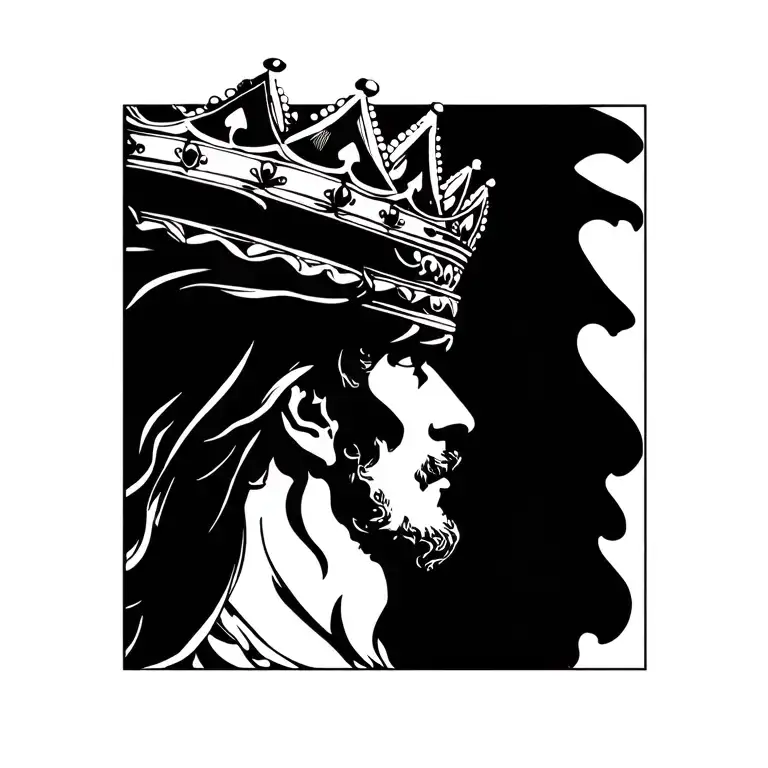 A Wide And Low Profile Crown For A King