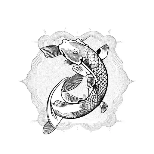 Koi Fish With Windbands