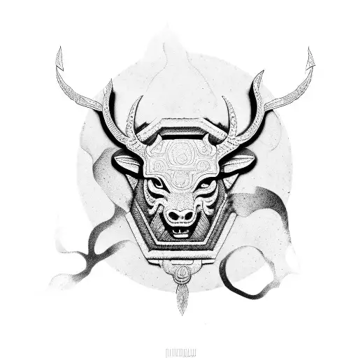 Combine The Philosophy Of Ancient Religions With Hunting Imagery