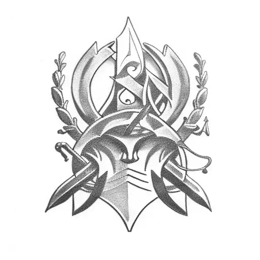 A Laurel Wreath With Sword Anda The 1987 Number