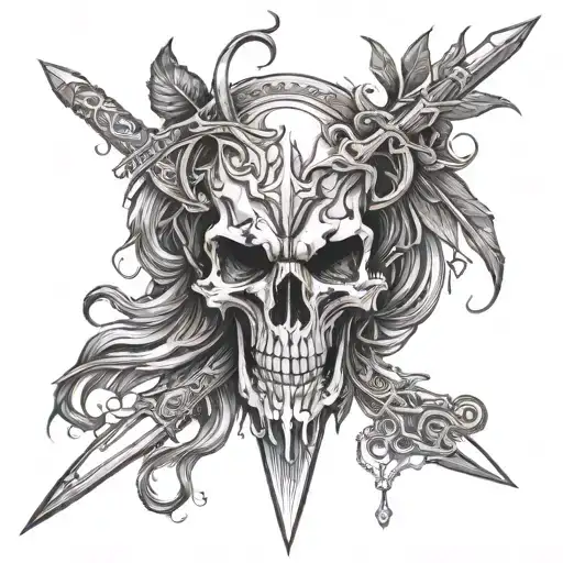 Raven Skull Sword Lion