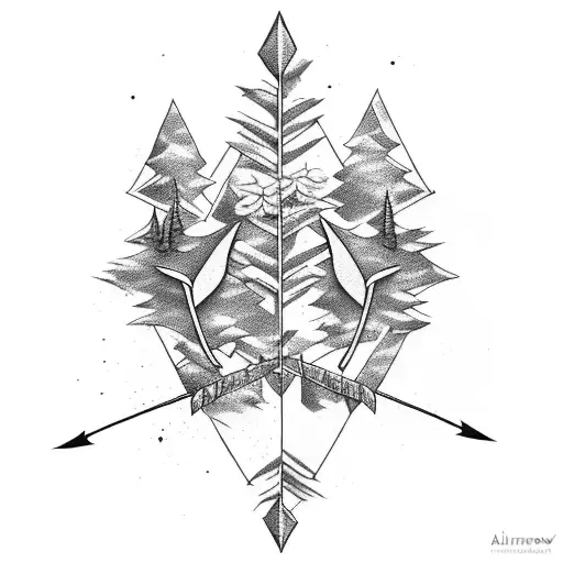 Arrow And Nature Forest