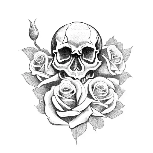 Skull And Roses
