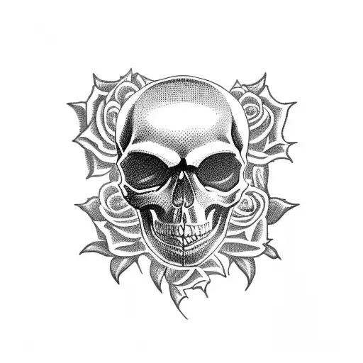 Skull And Roses