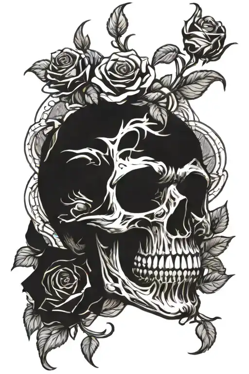 Skull And Roses