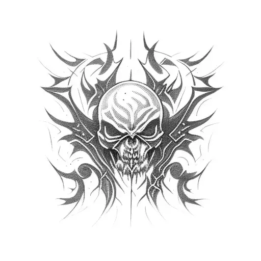 Demonic Blackwork Brutal Black Metal