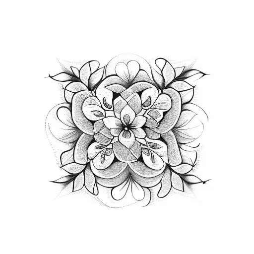 Vine Lines With Flowers On The Ends